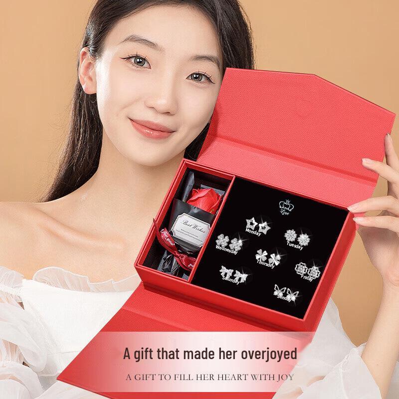 Sterling Silver Butterfly Stud Earrings - Light Luxury Set for Girls, Perfect Holiday or Birthday Gift