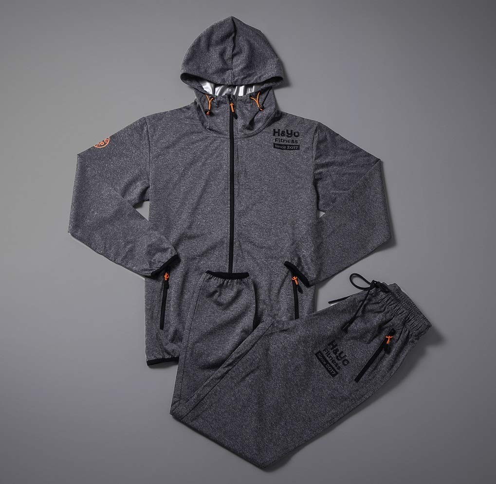 Sauna Entwickelt von einem Bodybuilding-Spezialtrikotmaterial Abnehmanzug für Männer und unterstützt hohe Wärme und getesteter H&Yo Anzug, Geschäft, Unisex,