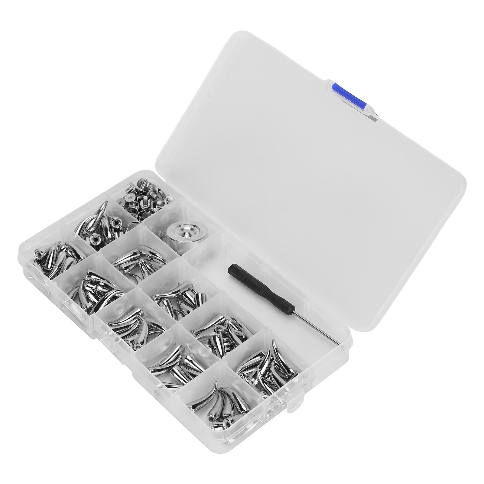 

100Pcs Punk Rivet Kit Alloy with 3Pcs Tools Leather Hardware Pendant for DIY Crafts