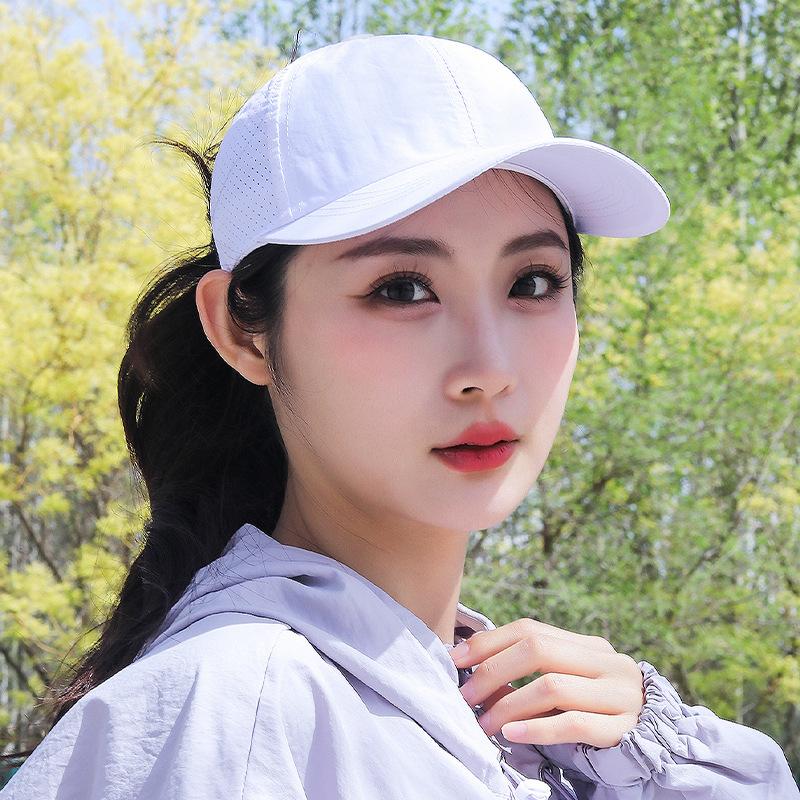 Summer Women's Light, Quick-drying, Breathable, High Ponytail Baseball Cap, Sunshade and Sun Protection Mid-air Top Cap