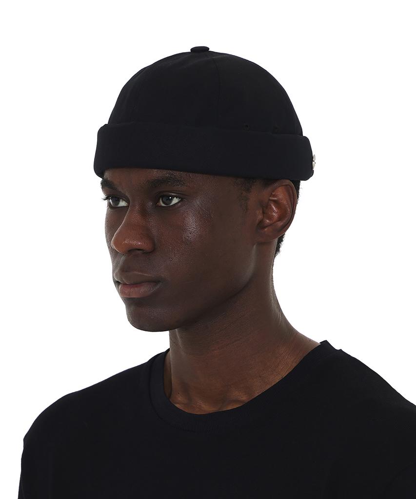 Eondeokeonteulol Four Seasons Big Size Oversized Cotton Adjustable Size Unisex Brimless Watch Cap Uc / Over Fit Brimless / Bk