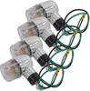 Parishop Motorcycle Turn Signal General Purpose Clear 4 Pieces Round