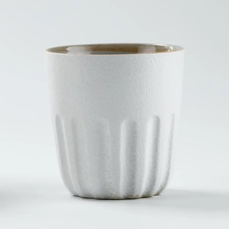 Ceramic Coffee Cup Japanese Stone Mug Coffee Mug Large Water Cup Japanese Simple Gradient Cup Beverage Utensil Kitchen