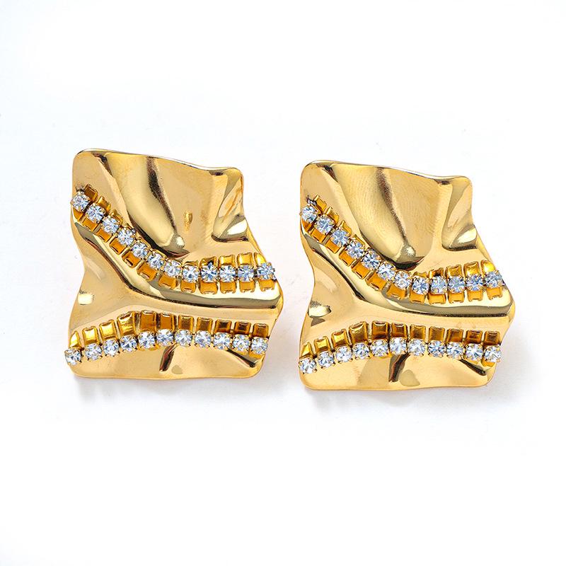 18K Gold Stainless Steel Flower Shell Beach Earrings