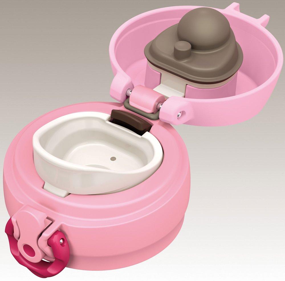 THERMOS Water Bottle Vacuum Insulated Mobile Mug Open 350ml Coral Pink CP [One-Touch Type] JNL-352