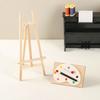 Wood Miniature Art Easel Stand Set Doll House Accessories Kids Toy For Creative Play And Learning Scene Display Decors