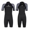 2mm Full Body Wetsuit Diving Snorkeling Surfing Warmth Protection Short Sleeve Unisex Adult