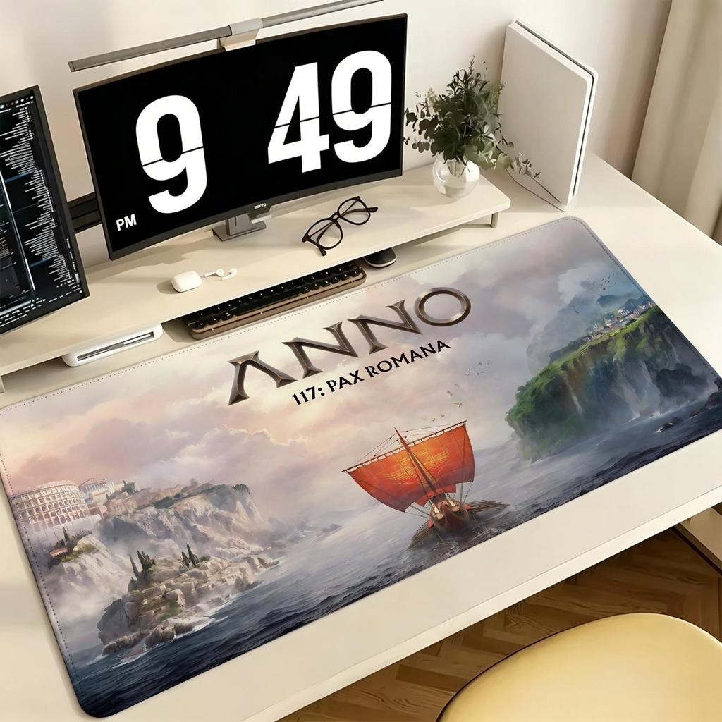 Pro ESports Xxl Gaming Mousepad Extra Large NonSlip Stitched Edge Keyboard Laptop Desk Mat For Pc Gamer Anno 117 Pax Romana