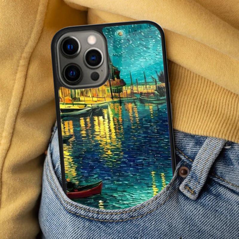 Vincent Van Gogh Soft Phone Case for iPhone 17 Air 16e Pro Max 15 Pro 13 14 Plus 11 12 MagSafe Magnetic Coque