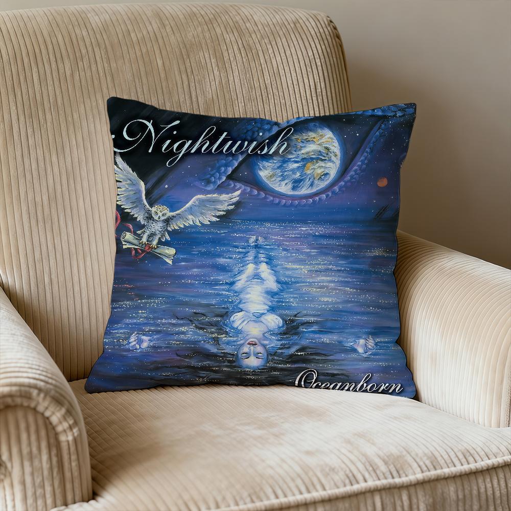 Cushion Cover Square Decorative Throw Pillow Nightwish Case Sofa Bed Car Living ALBUM Room Band Birthday Anniversary Gifts