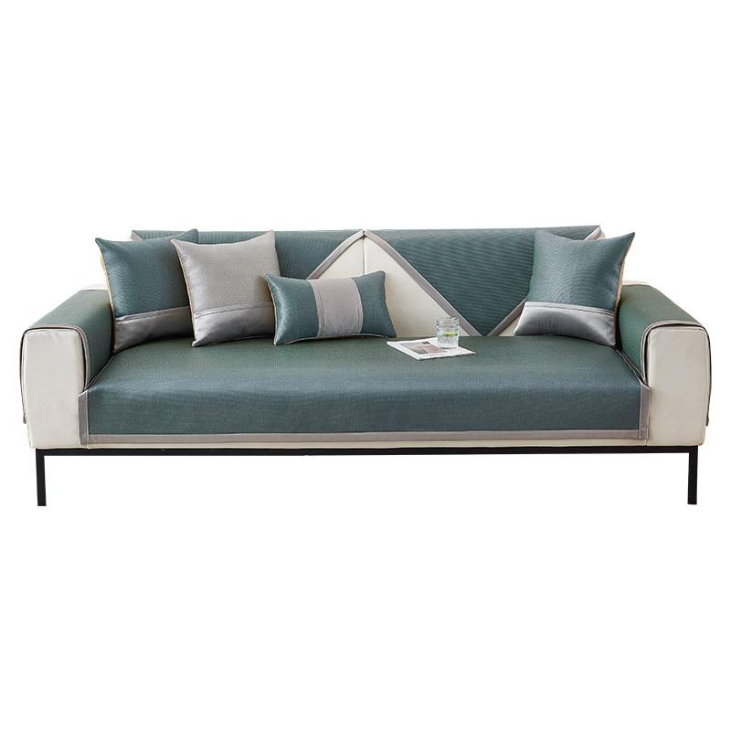 Summer Ice Silk Sofa Cushion, Non-Slip Mat, Seat Cushion, Washed All-Season Universal Cool Cushion, Rattan Mat, Sofa Cover, Ice Cushion