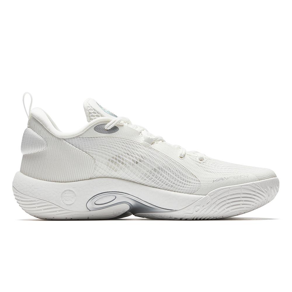 New Anta Cushioning Slip Resistant Low Top Basketball Shoes Men's Papyrus White 912521109-1
