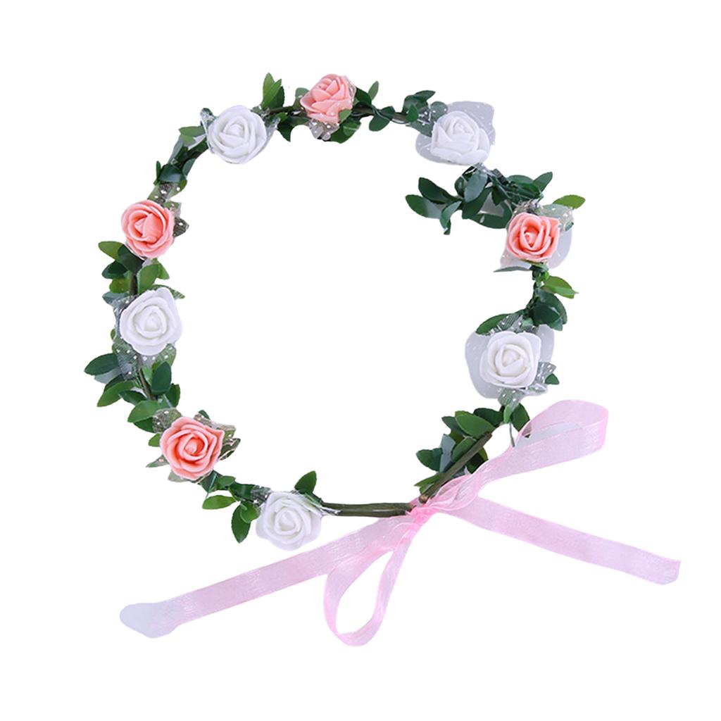 Stylish Flower Crown Headband for Weddings Parties and Festivals with Unique Colors and Comfortable Party Headwar