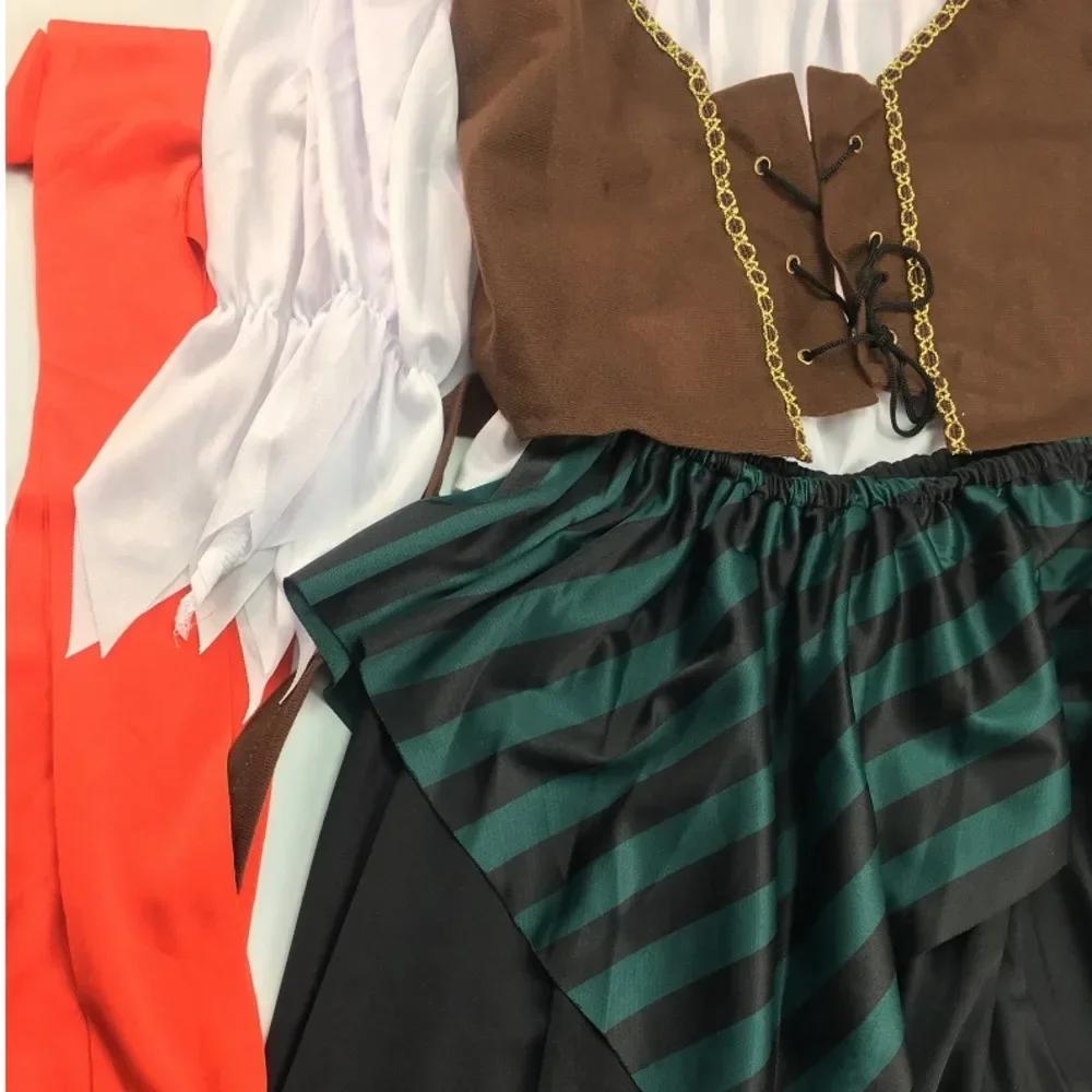 Piratkostumer til Kvinder Mænd Voksne Halloween Mandlig Kaptajn Jack Sparrow Kostume Pirates of the Caribbean Cosplay Tøjsæt