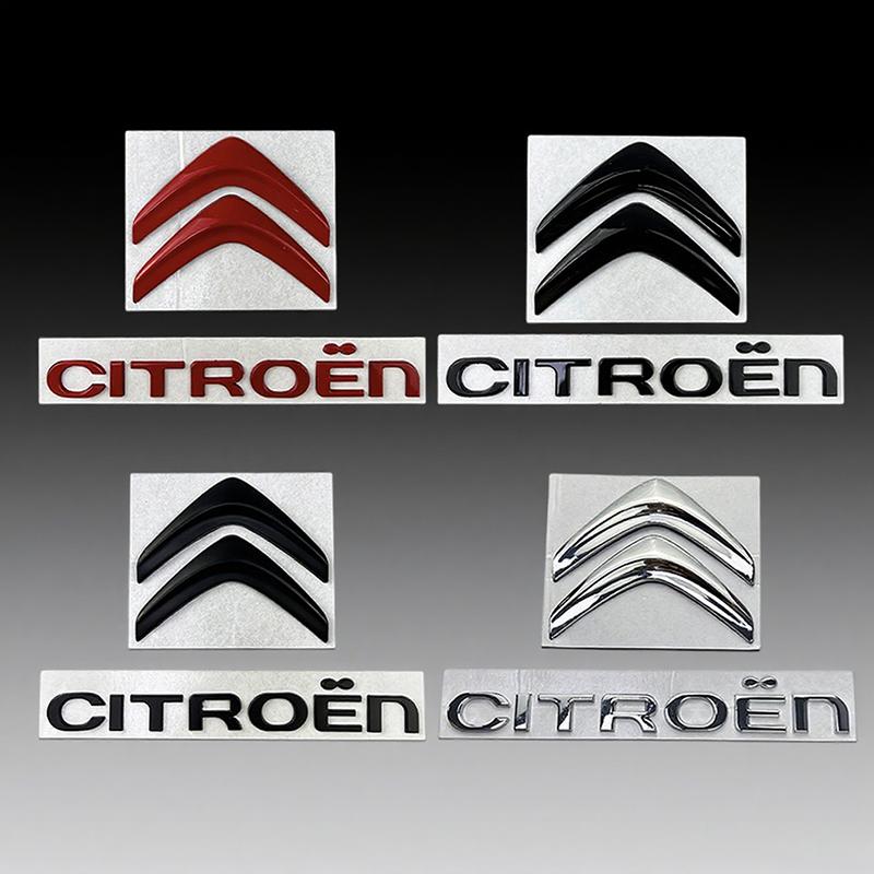 

Металева Автомобільна Передня Задня Емблема Значок Citroen C4 C3 C5 C1 DS3 DS5 DS4, Jumper Xsara C-Elysee Picasso Sega C-quatre, Наклейка для Модифікації Silver