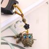 Owl Wooden Keychain Portable Fashionable Phone Charm Delicate Owl Decor Purse Pendant For Family Friends Colleagues