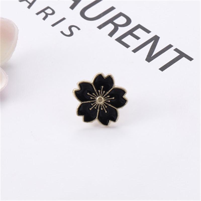 

Корейская милая брошь в виде цветка с кошачьим глазом, стразами и сердцем - Персонализированная булавка от оголения