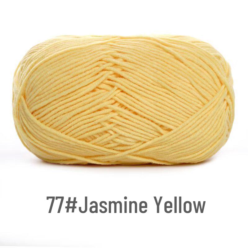 Su He 4-Strand Milk Cotton Combed Yarn for Hand-Knitting Baby Sweaters