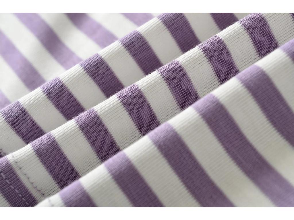American Spicy Girl Striped Backless U-neck Long-sleeve Slim-fit T-shirt for Women's Autumn/Winter