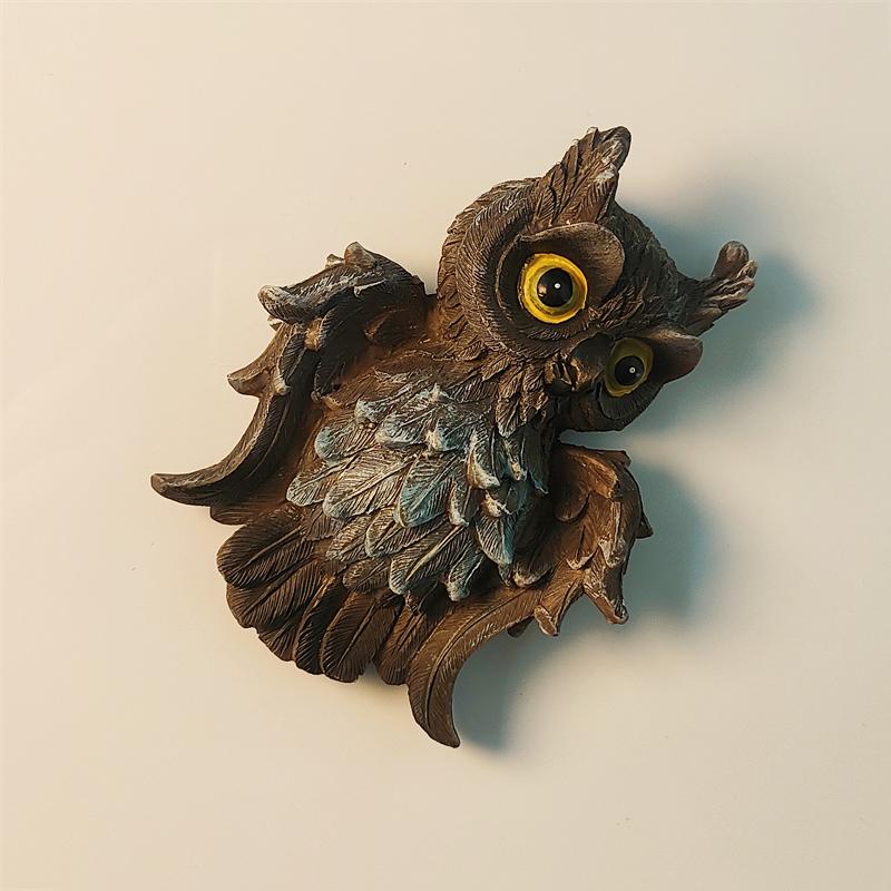 Afrika Jižní Afrika sova 3D Stereoskopické Turistické suvenýry Pryskyřičná malba Dekorace domova Magnetky na ledničku