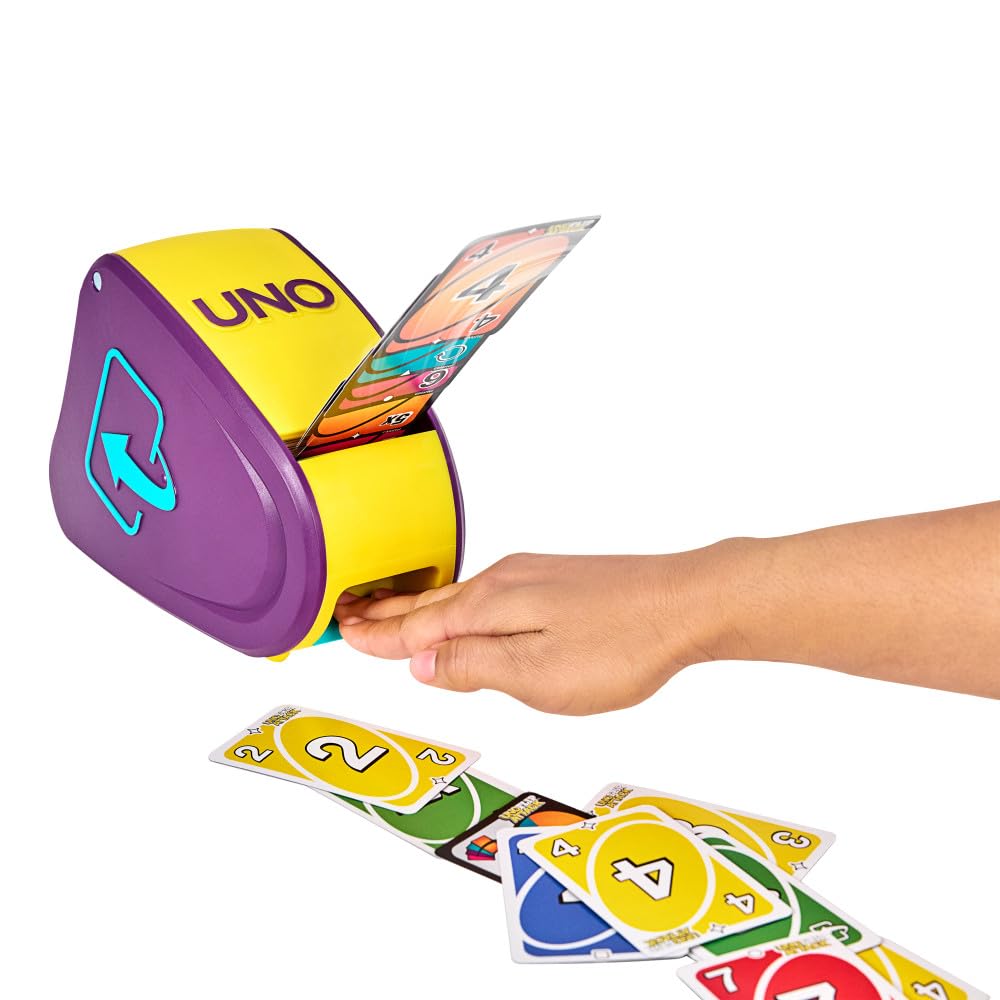 Mattel Games UNO Flip Attack Card Game for Kids and Adults - Family Night! Combines UNO Flip & Attack in one game