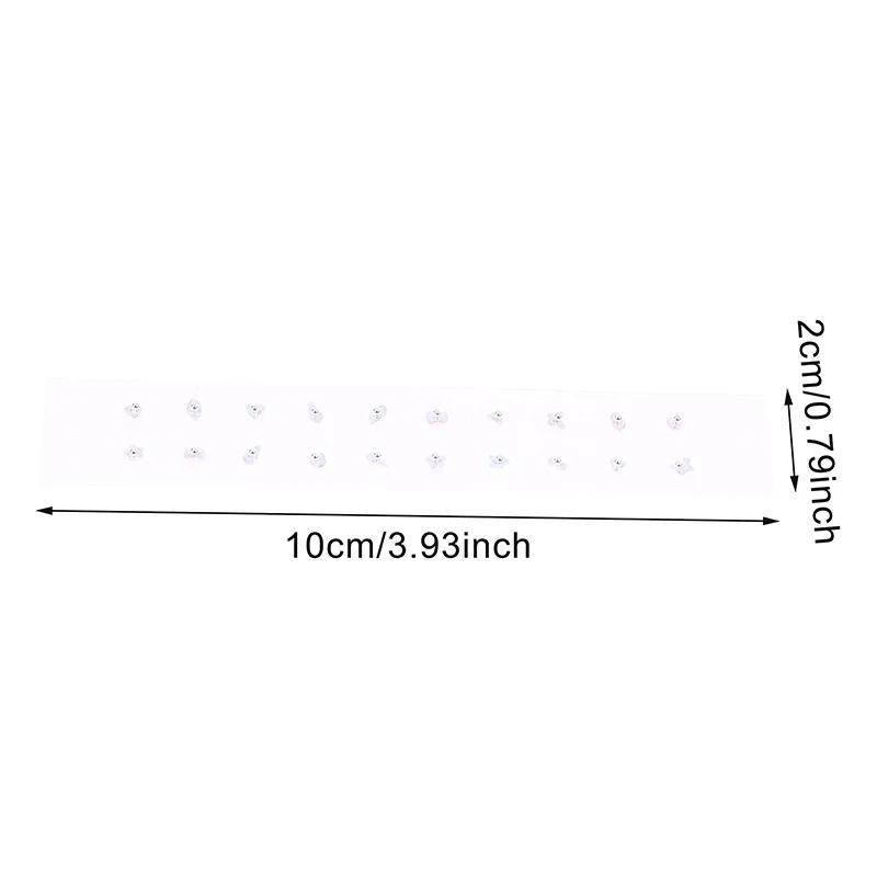 20 Pcs/Sheets Ear Seed Acupuncture Auricular Alien Colored Diamonds Disposable Ear Stickers Massage Therapy Needle Patch