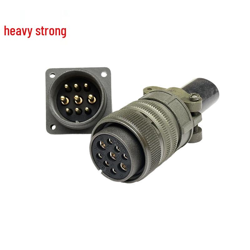 Heavy Duty 9-Pin US Standard Plug & Socket Connector MS3106A24-11S/MS3102A24-11P