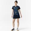 Table Tennis Game Short JTTA Dress Size 82JAC200 Shirt, Sleeve, Certified, Moisture-Wicking, Quick-Drying, Women's, Navy, L,