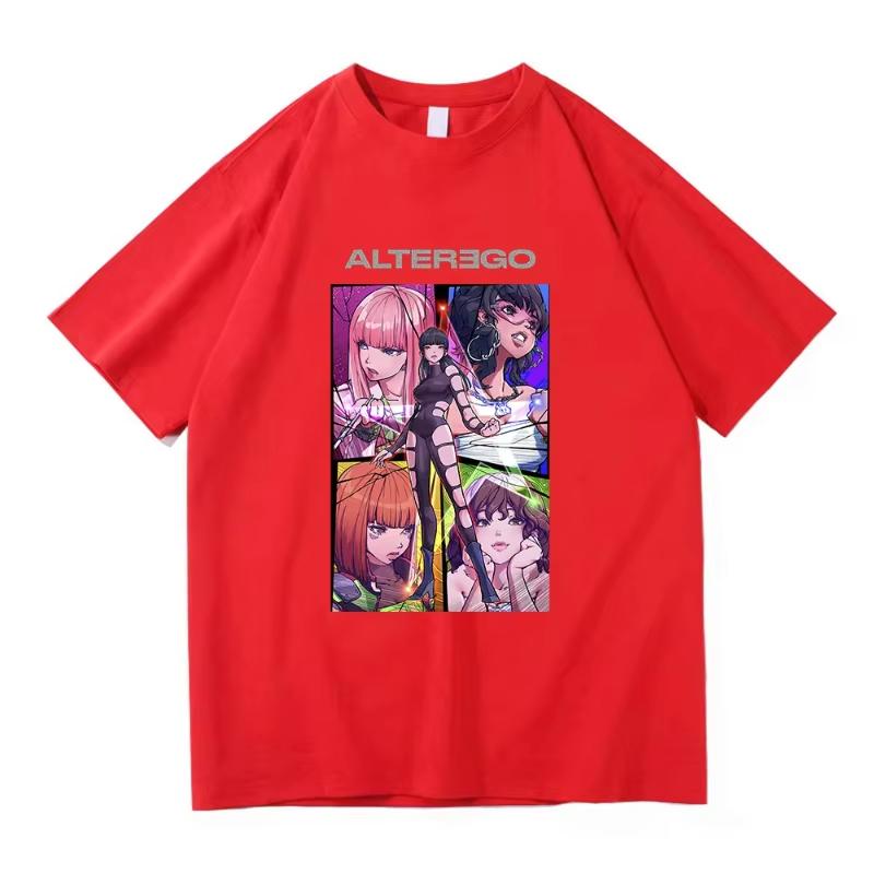 Lisa Alter Ego Tour 2025 T Shirt Fashion Men/Women Harajuku Aesthetic T-Shirt High Quality Anime Vintage Cotton Tees Shirts Tops