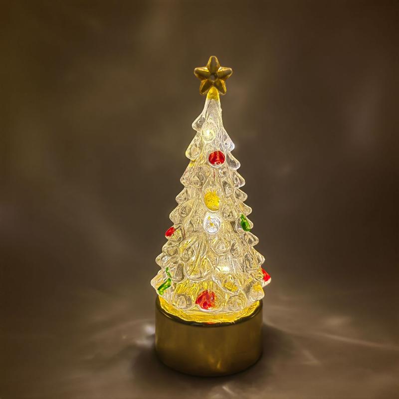 Christmas Tree Night Light Battery Powered  Table Lamp For Home Decor Festive Holiday Party Desktop Decoration
