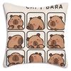 Cute animal C-Capybaras Pillow Covers Cartoon Sofa Decorative Home Double-sided Printing Short Plush Cute Cushion Cover