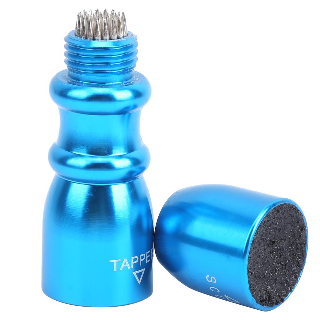 3 In 1 Billiard Cue Tip Tool Pool Stick Tip Shaper Tapper Stainless Steel Repair Tool KitBlue