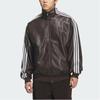 adidas Originals Faux Leather Loose Fit Jacket Unisex Black KQ5473