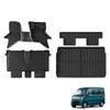 3D Floor Luggage and Backrest Covers for Suzuki Every Wagon DA17W 2015 Includes Trunk Mats for 1st and 2nd Made of TPE These Mats Are Easy To and