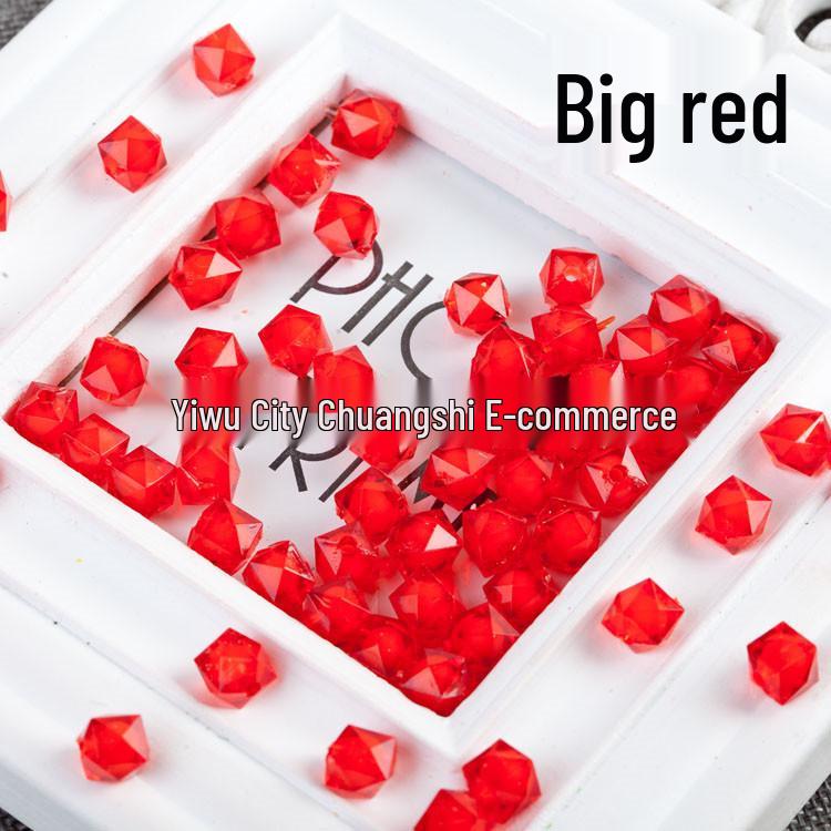 White Acrylic Cube Beads for DIY Beading Tissue Box