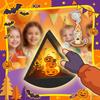 Halloween Decorative Pumpkin Wind Lantern With LED Flameless Candle Battery Operated Party Home Decoration