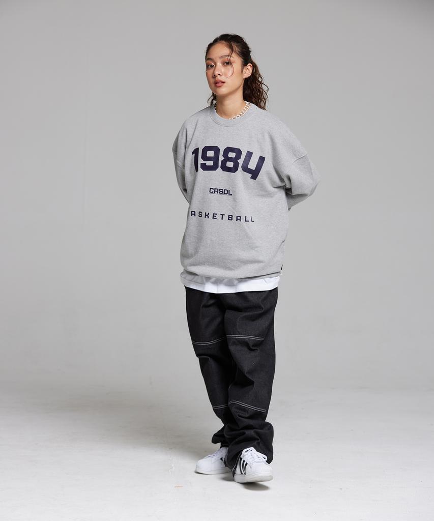 CREAM SODA LAB 1984 Basketball Sweatshirt Gray