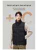 Men's Casual Down Vest - Solid Color, Warm, Loose Fit for Autumn/Winter Fashion