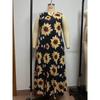Zomerjurk Mode Plus Size Dames Zonnebloem Print Jurken