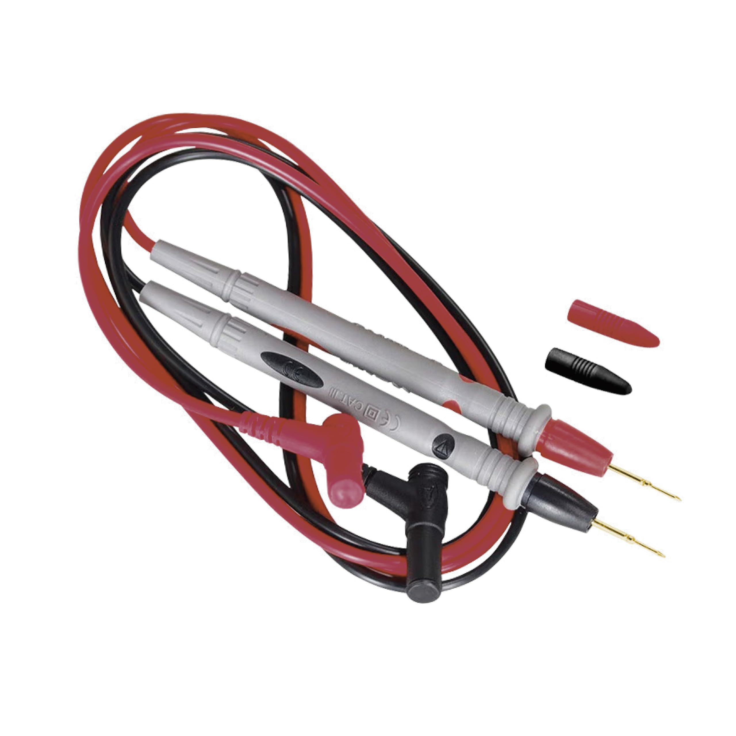 

Benrii Tester 20A Needle 1000V Red and Black Set Leads, Compatible, Gold-Plated Ultra-Fine Type, 20A,