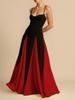 Women's clothing elegant fashion sexy nightclub trend off-the-shoulder splicing pendulum suspender dress women's evening dress
