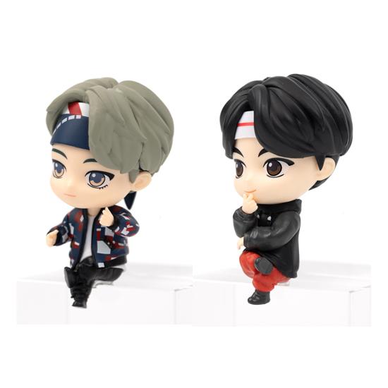 2p Set) Tinytan X Royche Monitor Figure Official BTS Goods from Bighit / Plastic Doll