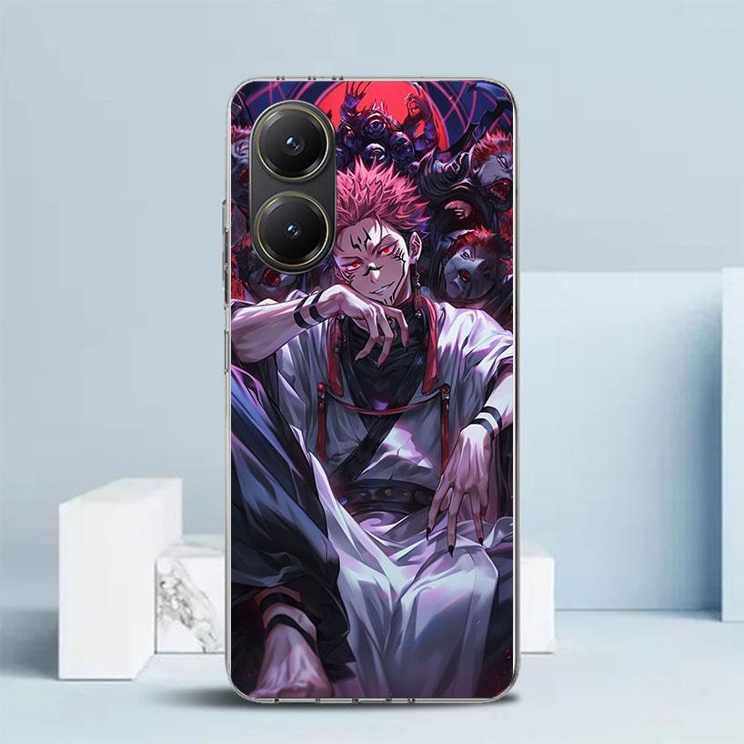 Kaisen J-Jujutsu Ryomen Sukuna Phone Case For Xiaomi Poco F7 Ultra X5 X6 X7 Pro M7 Redmi 15C 15 13C 13 12C 12 10C 10 10A 9 9C 9A