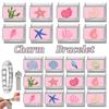 New Pink Sea Series Starfish Shell Crab Conch Italian Charm Links Fit 9MM Stainless Steel Bracelet Women Men DIY Making Jewelry