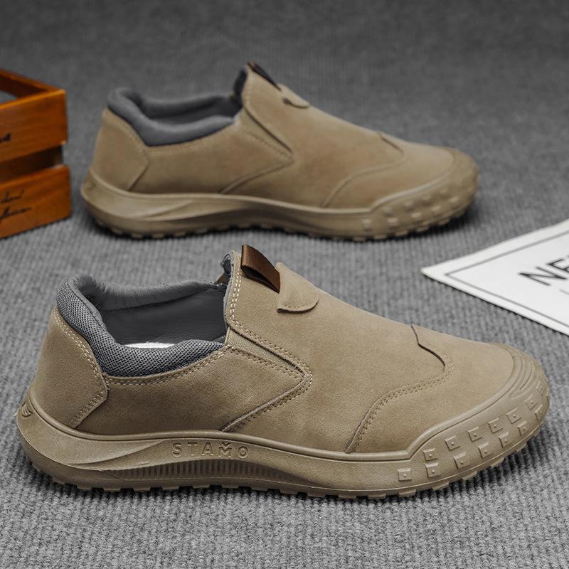 Men S Low Top Waterproof Work Shoes Outdoor Wear Resistant Casual Shoes