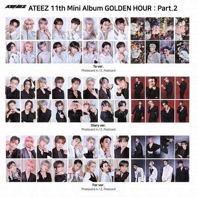 Das 11. Mini-Album Golden Hour Pt.2 zum Tagebuch für Ver Photocard Postkarte