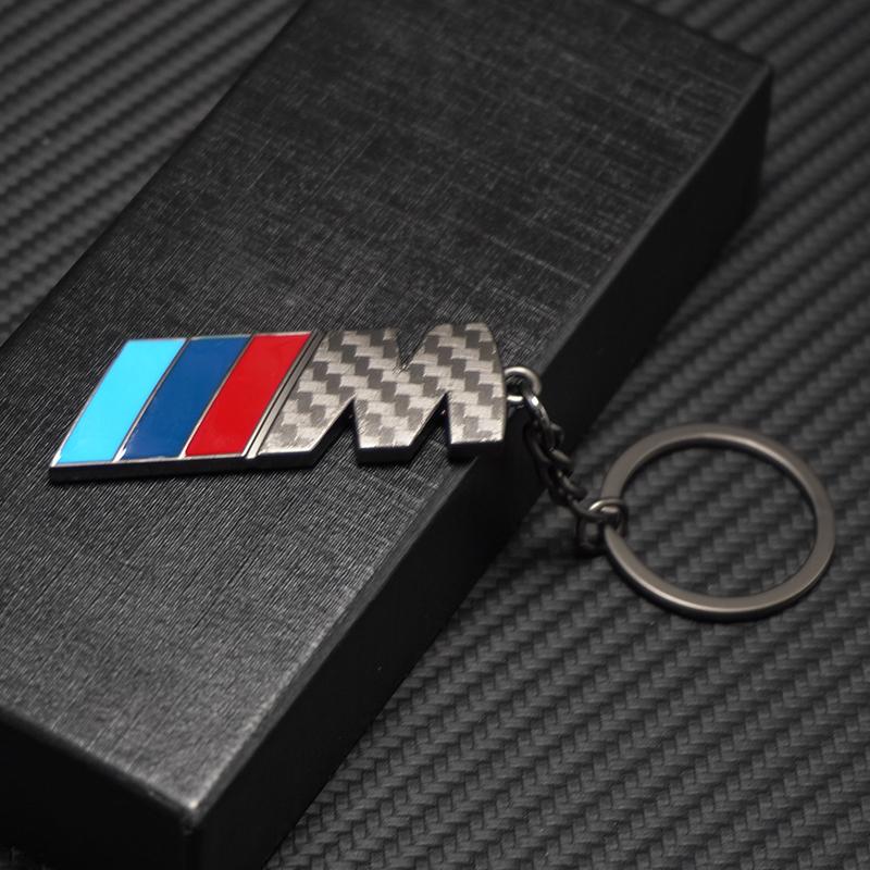 3D Metal Car Emblem Keychain Keyring Anti-Loss Pendant For BMW M Performance F20 F40 F22 F30 E90 F32 F06 F07 F46 E60 M5 Sticker cyhk37