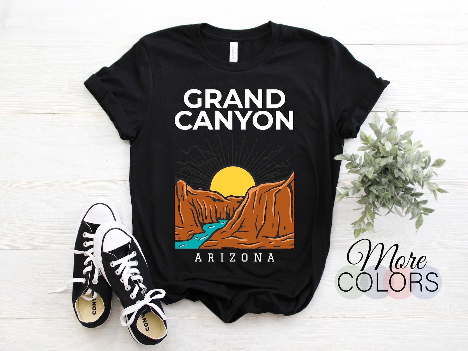 Grand Canyon Arizona US National Park Travel Hiking Souvenir Birthday Gift T-Shirt, Vacation Traveling Visit Vintage Retro AZ USA Parks Tees 140