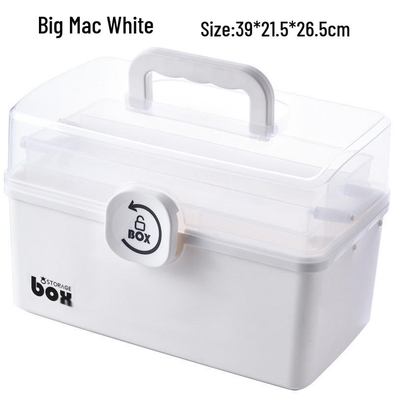 Double-Layer Portable First Aid Kit: Large Capacity Family Medicine Box