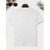 European Size Men's Summer Short-sleeved T-shirts, Fashionable and Trendy Printed Men's Bottoming Shirts, Male Teenagers' Spring and Summer Round Neck